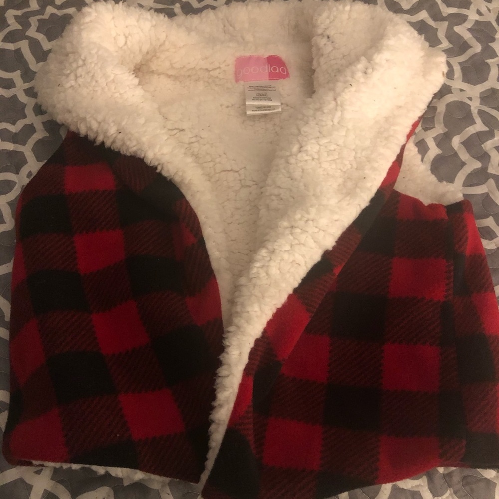 Buffalo plaid vest